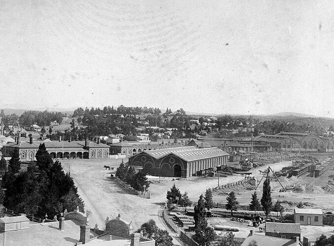 Bendigo Station, 1890.
