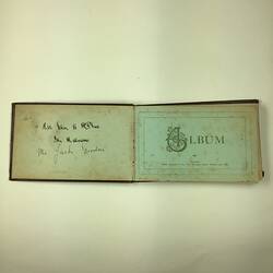 HT 54990, Autograph Album - Ellen McPhee, SS Demosthenes, 1919 (MIGRATION), Document, Registered