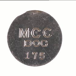 Dog Tag - Newmarket Saleyards, pre1987