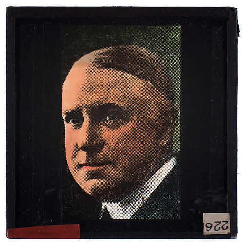 Lantern Slide - Universal Opportunity League, Male Portrait