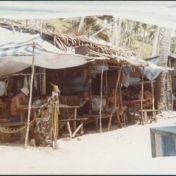 Digital Image - Camp Huts, Vietnamese Refugee Camp, Pulau Tengah, Johore, Malaysia, 1978-1979