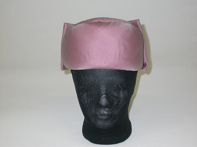 Hat - Pillbox, Pink Tulle