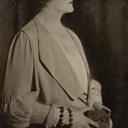 Digital Photograph - Autographed Card, Dame Nellie Melba, 1925