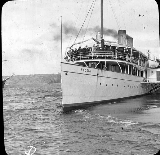 Lantern Slide - Paddle Steamer 'Hygeia,' Victoria, Date Unknown. [BA 1243]