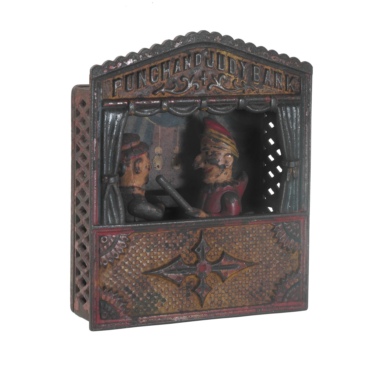 Money Box 'Punch and Judy Bank', Cast Iron, circa 1900