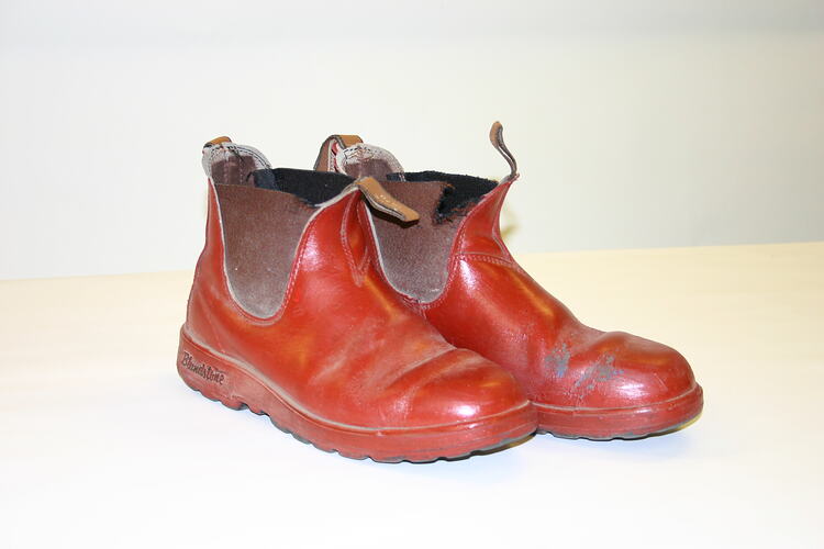 Boots - Blundstone, Red Leather, Women on Farms Gathering, Benalla, 2005