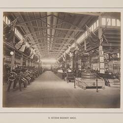 Photograph - Victorian Machinery, Eastern Machinery Annexe, Exhibition Building, 1880-1881