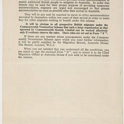 Leaflet - What you should know about the Commonwealth Nomination, circa 1955