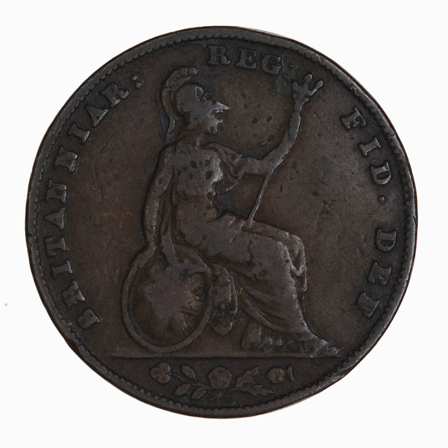 Coin - Farthing, Queen Victoria, Great Britain, 1839