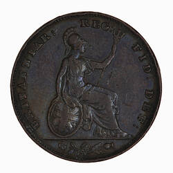 Coin - Farthing, Queen Victoria, Great Britain, 1857 (Reverse)