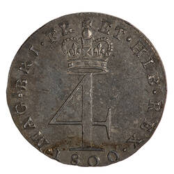 Coin - Groat, George III, Great Britain, 1800 (Reverse)