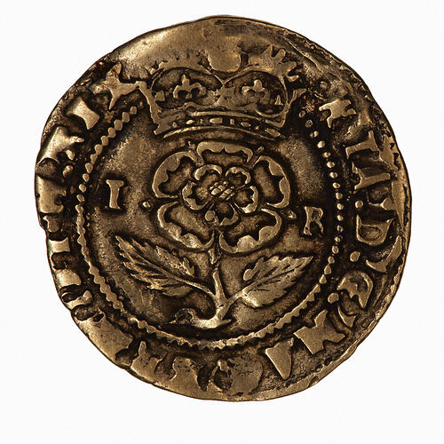 Coin - Thistle Crown, James I, Great Britain, 1612-1613 (Obverse)