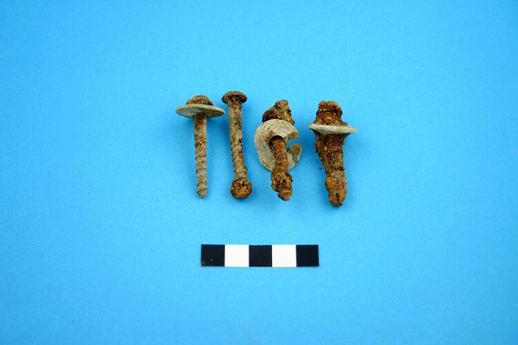 Screw & Washer - Metal, Machine Made, 1848-circa mid-20th century