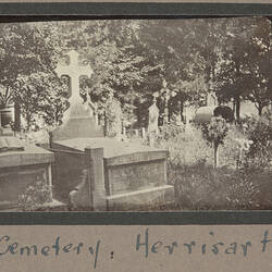 Photograph - 'Civilian Cemetery', Herissart, France, Sergeant John Lord, World War I, 1916