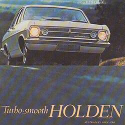 Publicity Brochure - General Motors- Holden's, HR Holden Motor Car, 1966