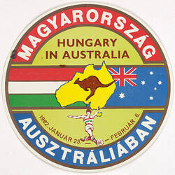 Sticker - Hungary in Australia, FasPrint, 1982