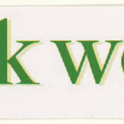 Sticker - 'Like Fuck We're Full', 2009