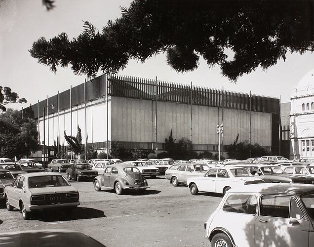 Photograph - Western Annexe & Car Park, Exhibition Building, Melbourne, circa 1970
