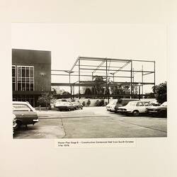 Photograph - Construction of Centennial Hall from South, Exhibition Building, Melbourne, 1979