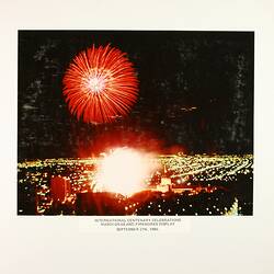 Photograph - International Centenary Celebrations, Mardi-Gras and Fireworks Display, September 1980