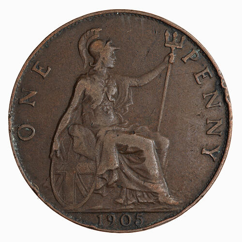 Coin - Penny, Edward VII, Great Britain, 1905 (Reverse)