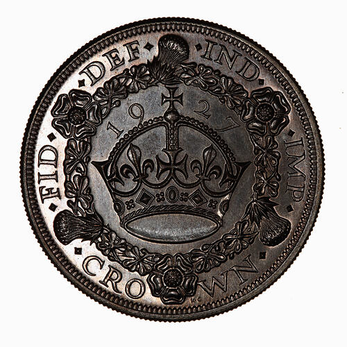 Proof Coin - Crown, George V, Great Britain, 1927 (Reverse)
