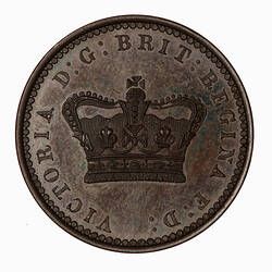 Pattern Coin - Twopence, Queen Victoria, Great Britain, 1859 (Obverse)
