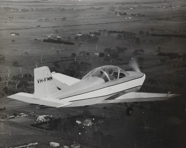 Photograph - Millicer Airtourer VH-FMM Prototype During Test Flights, Moorabbin, Victoria, 1959
