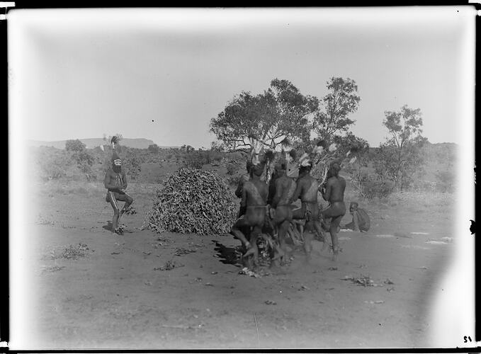 Arrernte corroboree, Alice Springs, Central Australia, 1901