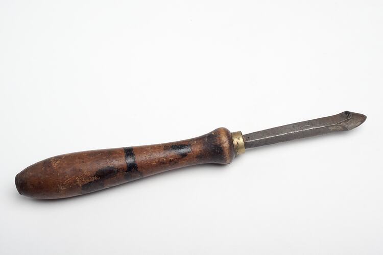 Woodturning Tool - Metal & Wood, circa 1920s-1950s