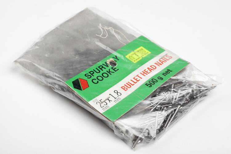Packet of Nails - Spurway Cooke Industries Pty.Ltd., circa 1970-1990