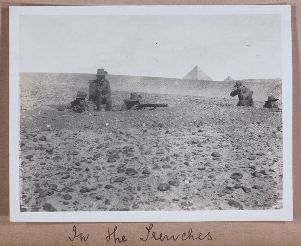 'In the Trenches', Egypt,Captain Edward Albert McKenna, World War I, 1914-1915