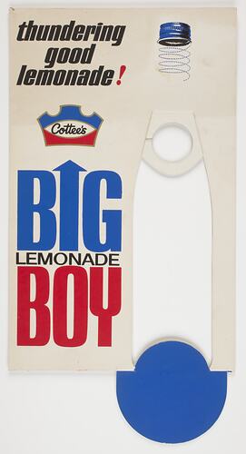 Sign - Cottee's Big Boy Lemonade, circa 1970