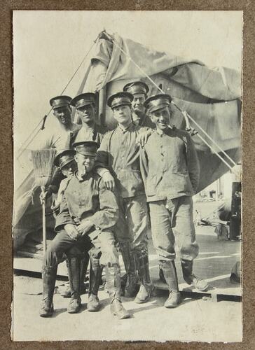 Photograph - Servicemen And Tent, Driver Cyril Rose, World War I, 1916-1919