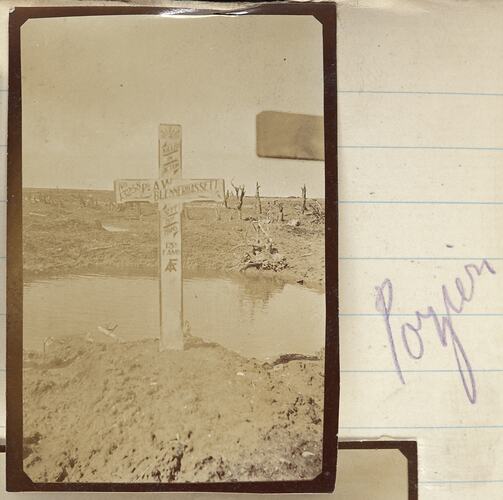 Grave of Private A. W. Blennerhassett, Somme, France, Sergeant John Lord, World War I, 1917
