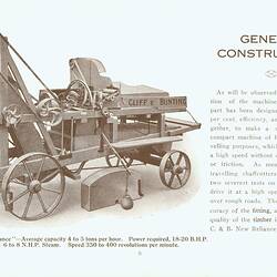 Cliff & Bunting, No.1 "New Reliance" Chaffcutter General Construction, circa 1921