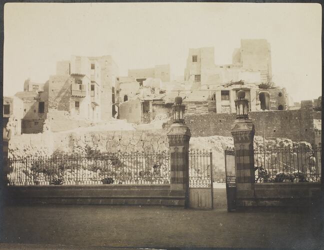 'Pulling Down Buildings', Egypt, Captain Edward Albert McKenna, World War I, 1914-1915
