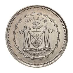 Coin - 10 Cents, Belize (British Honduras), 1975