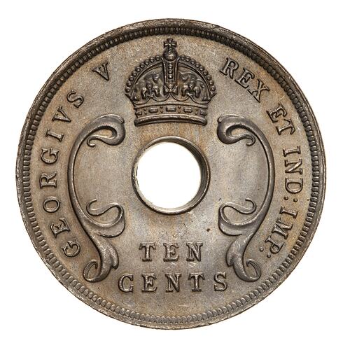 Coin - 10 Cents, British East Africa, 1913