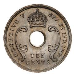 Coin - 10 Cents, British East Africa, 1913