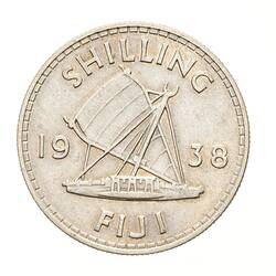 Coin - 1 Shilling, Fiji, 1938