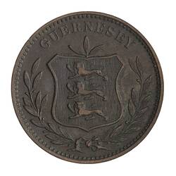Coin - 8 Doubles, Guernsey, Channel Islands, 1889