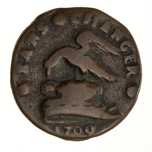 Coin - 1 Penny, Isle of Man, 1709