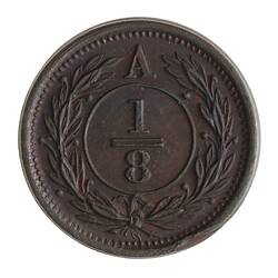Coin - 1/8 Penny, Anticosti Islands, Canada, 1870