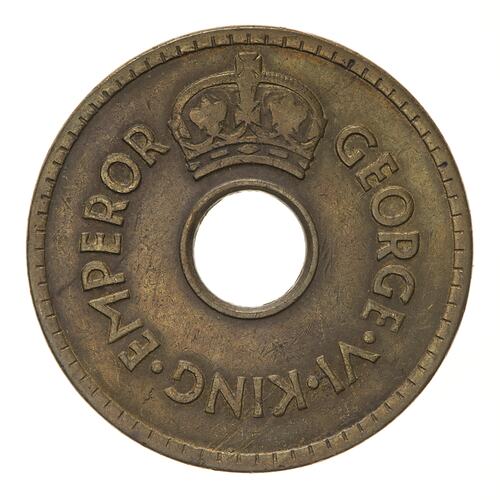 Coin - 1 Penny, Fiji, 1942