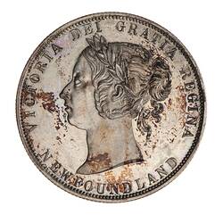 Proof Coin - 50 Cents, Newfoundland, 1880