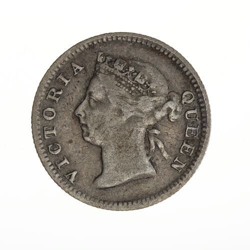 Coin - 5 Cents, Straits Settlements, 1898