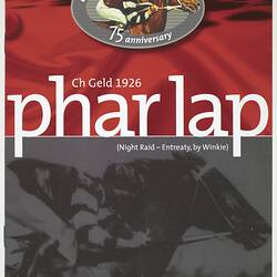 Booklet - Racing Victoria, Phar Lap 75th Anniversary, 2005
