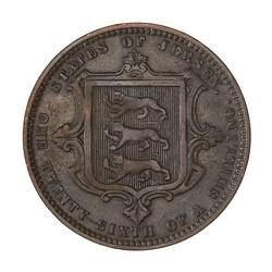Coin - 1/26 Shilling, Jersey, Channel Islands, 1870