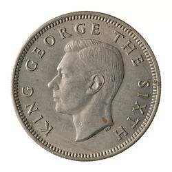 Coin - 1 Shilling, New Zealand, 1952